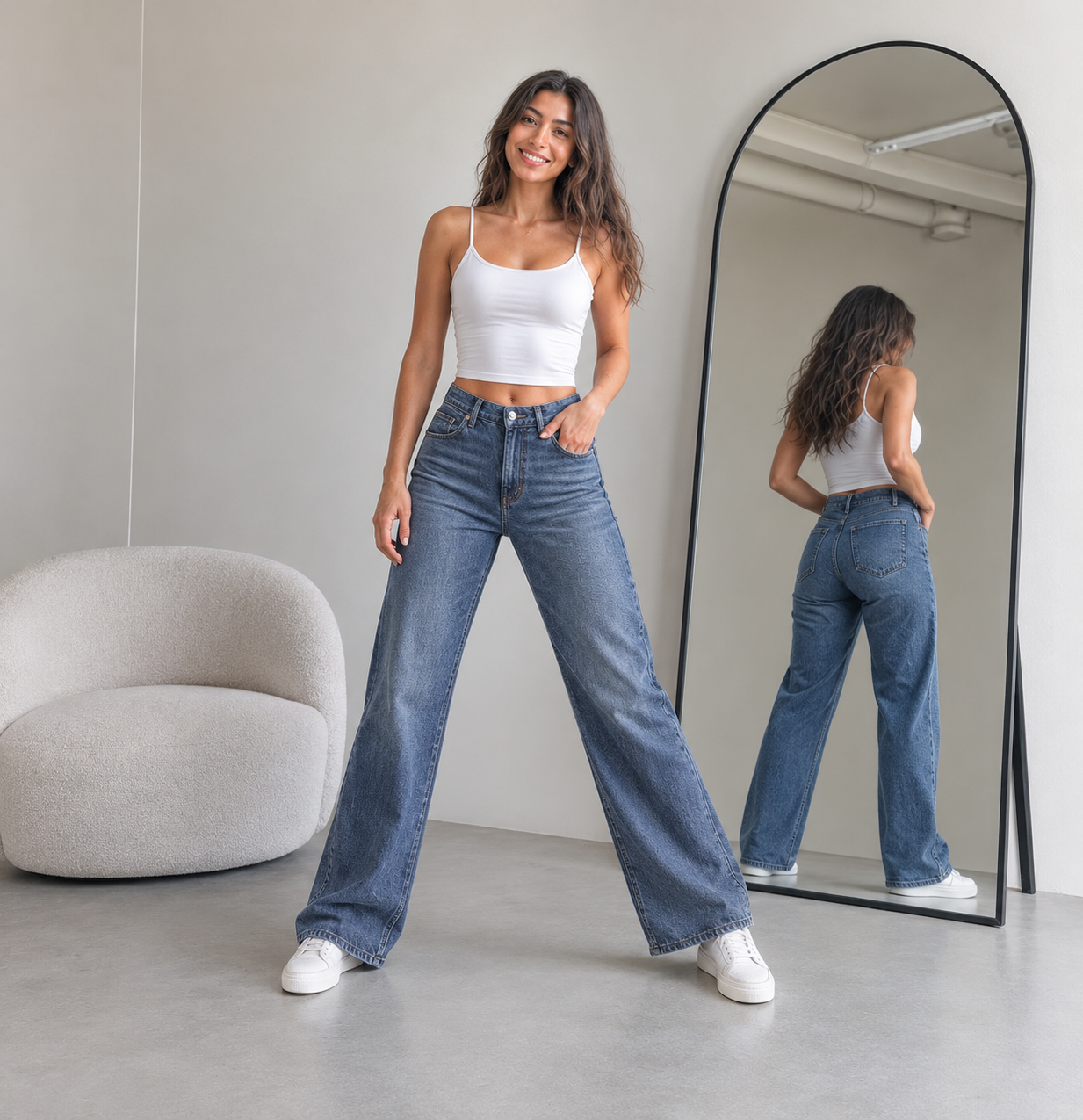 Zavelleur Sculpt Mid Raise Jeans