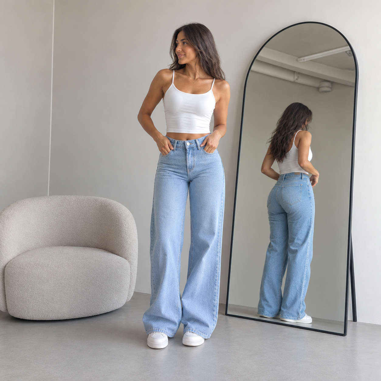 Zavelleur Sculpt Mid Raise Jeans